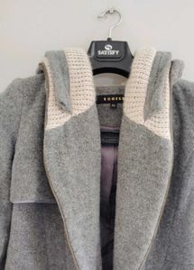 Gray Hooded Coat