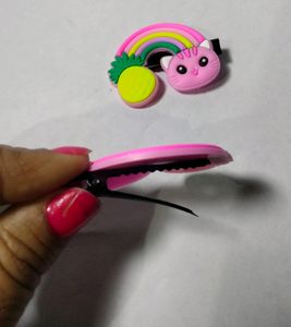 10 Pcs Rainbow Cloud Hair Clip Set Baby Alligator