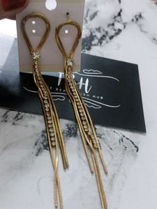 Elegant Gold Dangle Earrings