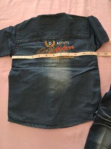 Denim Shirt and Pants Set