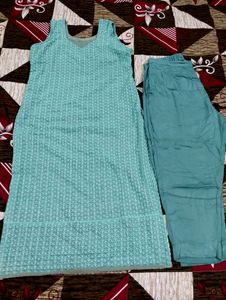 Cotton Suit And With Fully Designed