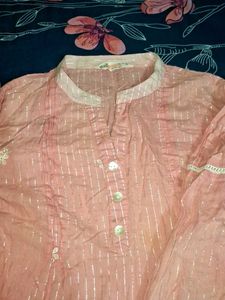 Beautiful Kurti Frock With Dupatta