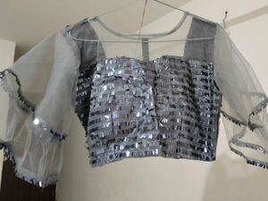 Grey Designer Blouse