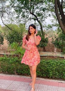 Floral Print Mini Dress