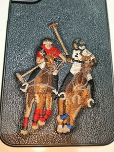 Black Leather Dual Horse rider Cover S22