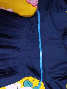 Elegant Navy Blue Long Sleeve Dress