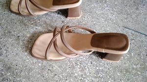 Elegant Brown Heeled Sandals