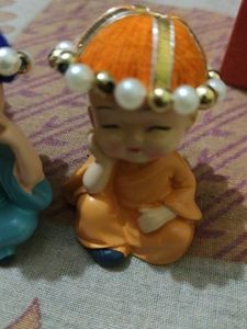 Baby Monk Set Of 4 Decorative Showpiece-5cm