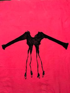 Black Fishnet Garter Belt with Stocking Clips