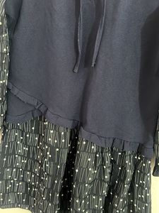 Navy Blue Polka Dot Dress