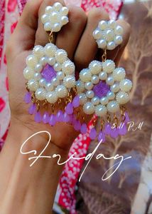 handmade Pearl Drop Earrings