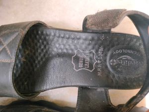 Comfortable Black Sandals Pure Leather