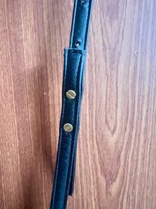 Beige HANDBAG w Black Strap