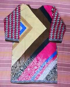 Multi Colour Cotton Kurti