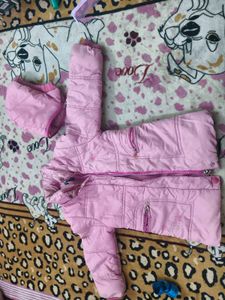 Cute Pink Hoodie Jacket for 4-7; years girl