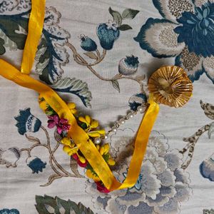 Floral Haldi Jewelry Set