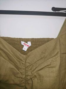 Olive Square Neck Babydoll Top