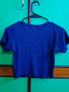 Sassafras Button Down Crop Top