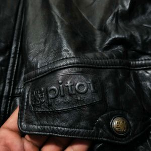 Vintage Black Leather Jacket