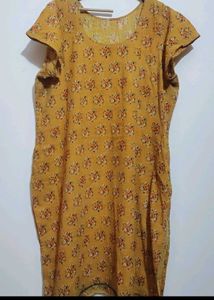 Musturd Color Kurta With Dupatta 46 Bust