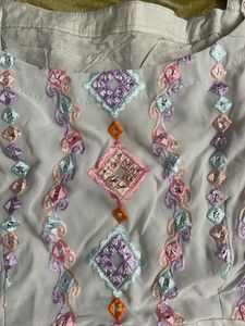 Embroidered Sleeveless Top