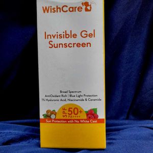 Wishcare invisible gel Sunscreen 50pa+++