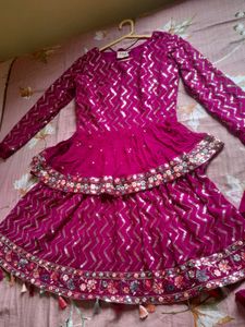 Embroidery Wedding Sharara Set