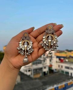 Lotus Jhumka Earrings
