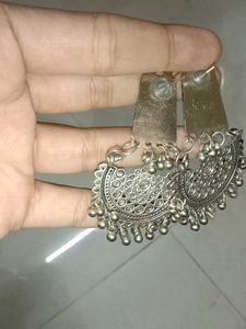 Silver Tone Dangle Earrings