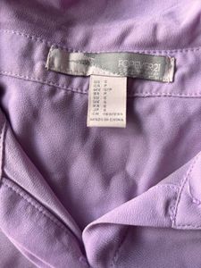 Forever 21 Purple Chiffon Blouse - Size S