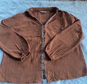 St. Tropez West Gauze Button-Up Shirt