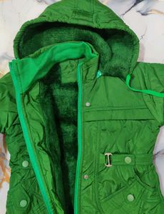 brand new Green Hooded Jacket upto 9 years
