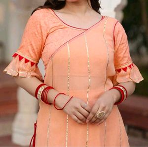 Aaheli Darshikha Peach Lehenga Coverup XXL