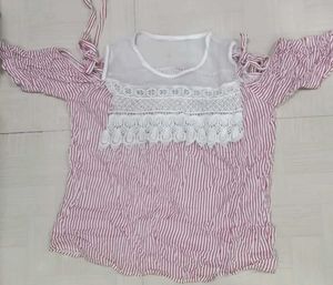 Striped Off-Shoulder Top