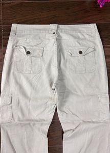 White Cargo Pants