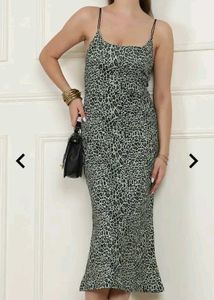 Leopard Print Slip Dress