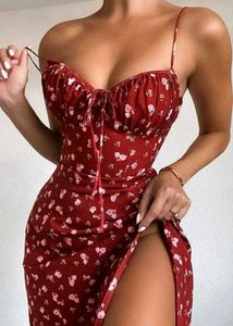 Floral Print Midi Slip Dress