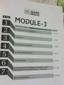 Allen Chemistry NEET Pre Medical Organic Chemistry Module