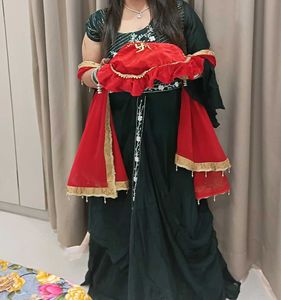 Elegant Green Kurta Set One tym use only