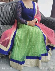 Elegant Green Lehenga Choli Set