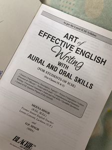 ICSE ART EFFECTIVE ENGLISH WRITING FOR CLASS IX-X