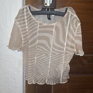 Sheer beautiful crop top In perfect condition
