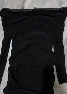 Chic Black Bodycon Mini Dress