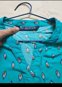 Blue Floral Top