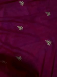 Mazenta Color Chinon Dupatta