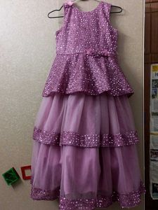 Sparkly Lavender Girls Dress
