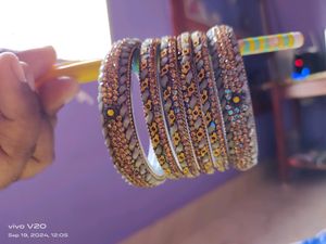 Beautiful 😻 Greay Colour Bangles 😘