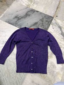 Metallic Purple Short Top