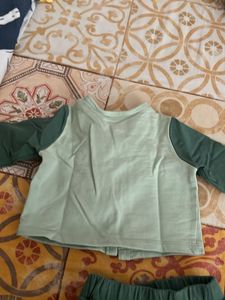 New Born Baby Suit Green Colour
