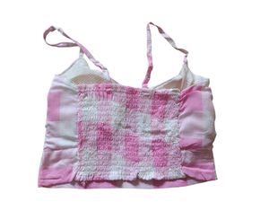 Pink And White Fashionable Top